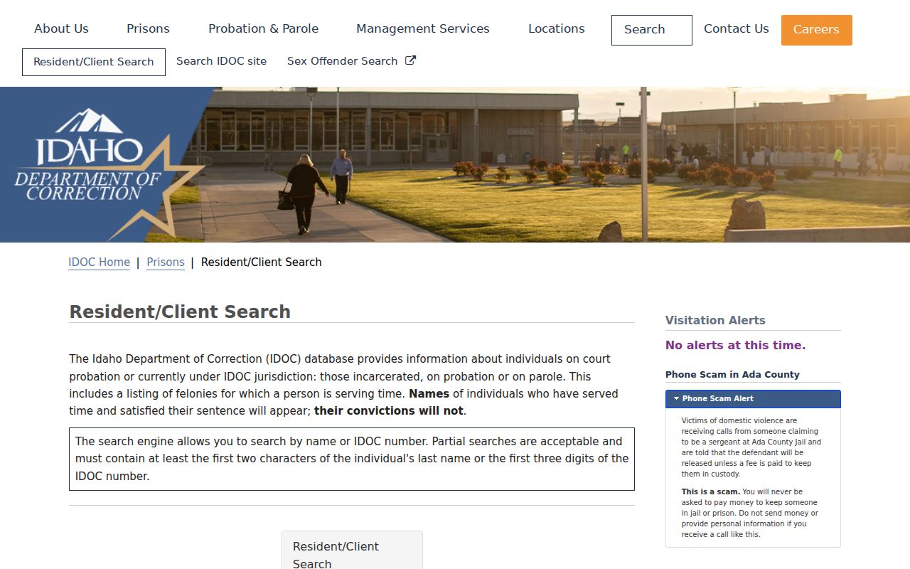 Madison County criminal history check using the IDOC locator